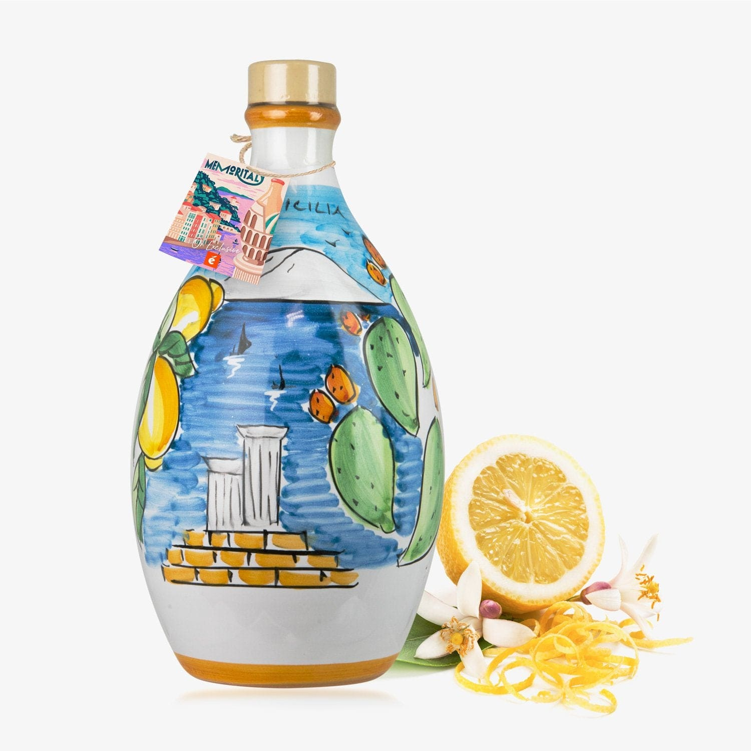 Sicilia - Memoritaly Limoncello in Handmade Ceramic Jar
