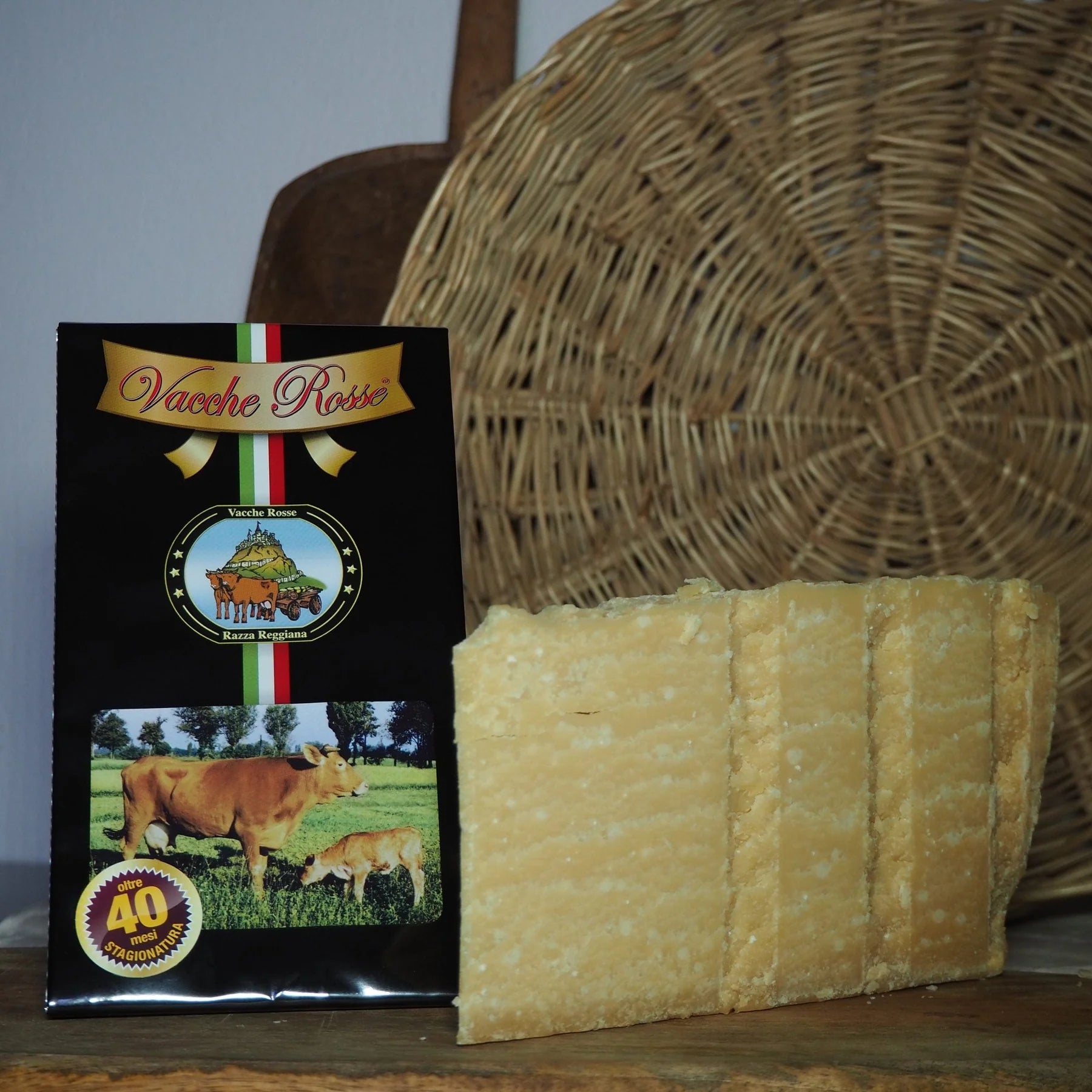 Vacche Rosse Riserva - Gereifter Italienischer Käse, über 40 Monate