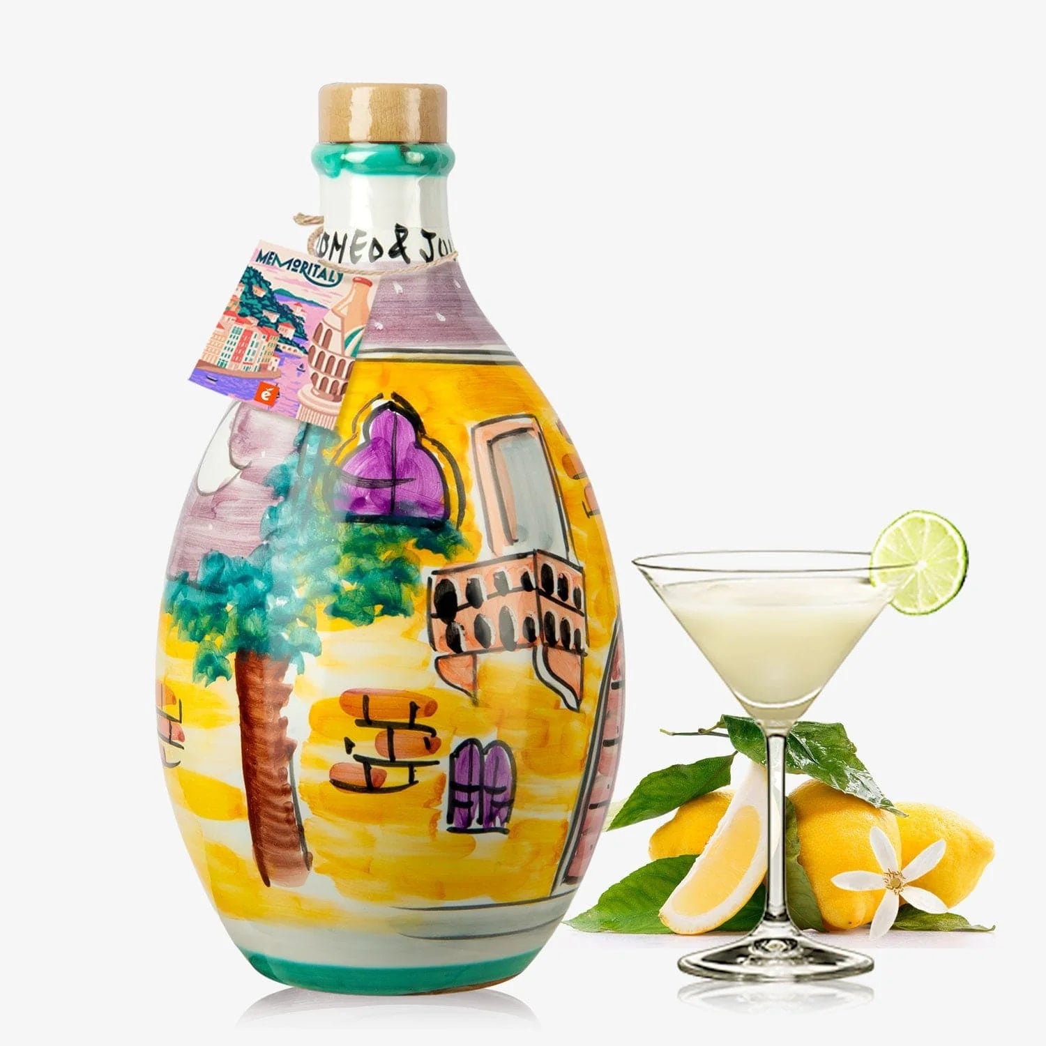 Romeo e Juliet - Memoritaly Cream Limoncello in Handmade Ceramic Jar