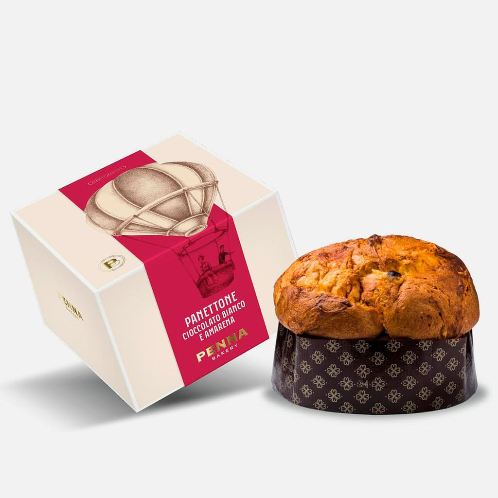 Penna Bakery - White Chocolate and Amarena Cherry Panettone