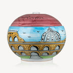 Biscottiera in Ceramica Fatta a Mano "Roma"