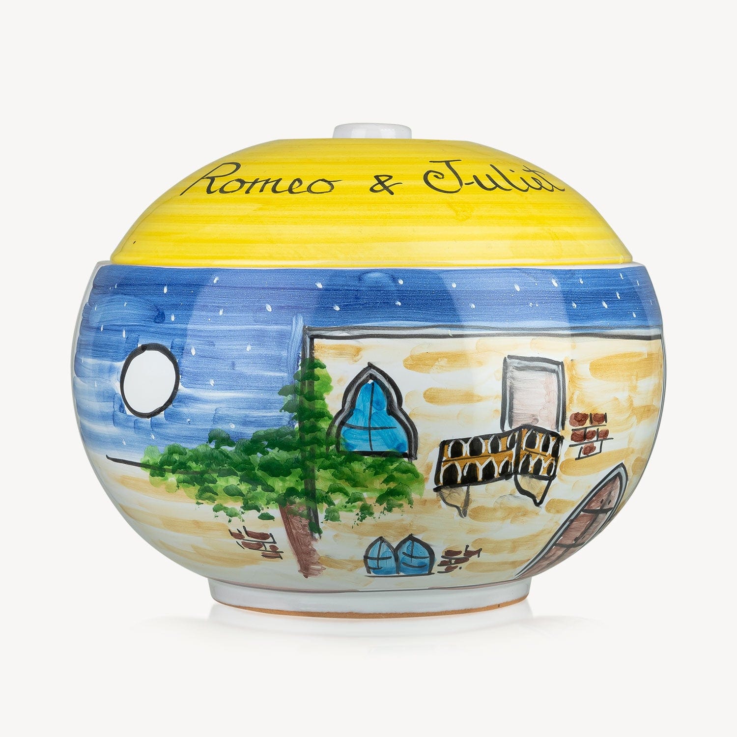 "Romeo & Juliet" Handmade Cookie Jar