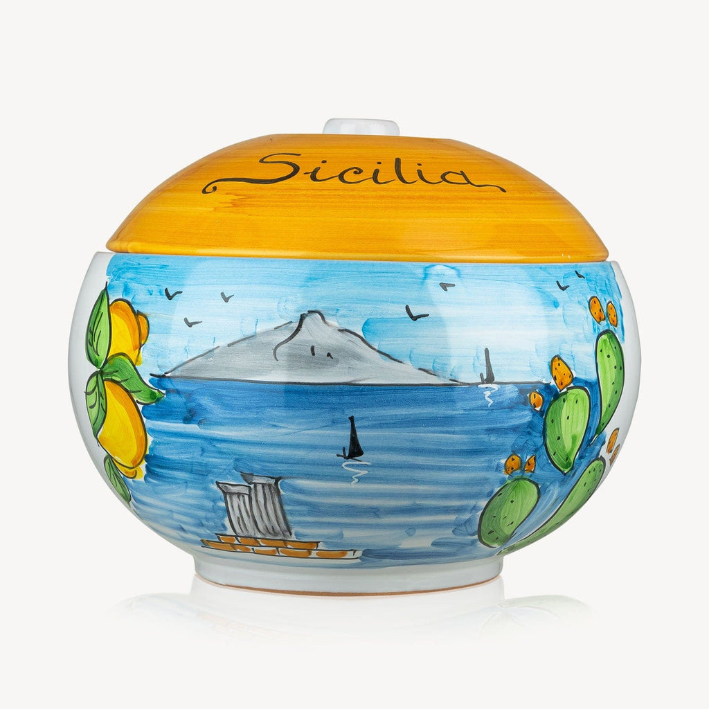 "Sicilia" Handmade Cookie Jar