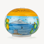 "Sicilia" Handmade Cookie Jar