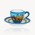 Handbemalte Espressotassen mit Untertasse „Venedig" - 2er-Set