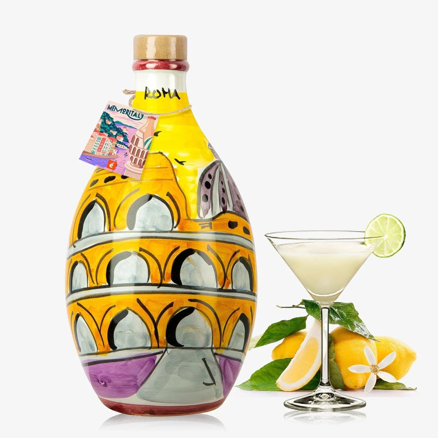 Rome - Memoritaly Cream Limoncello in Handmade Ceramic Jar