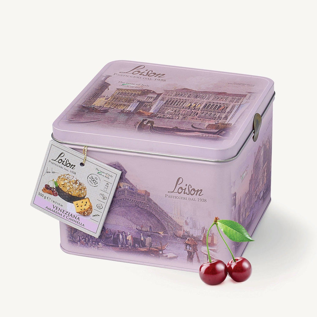 Veneziana Amarena e Cannella - Veneziana mit Wildkirsche & Zimt in der Geschenkdose