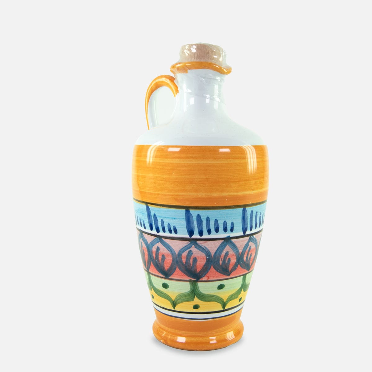 Donna Rosa - Sicilian Extra Virgin Olive Oil in Hand-Painted Ceramic Jar