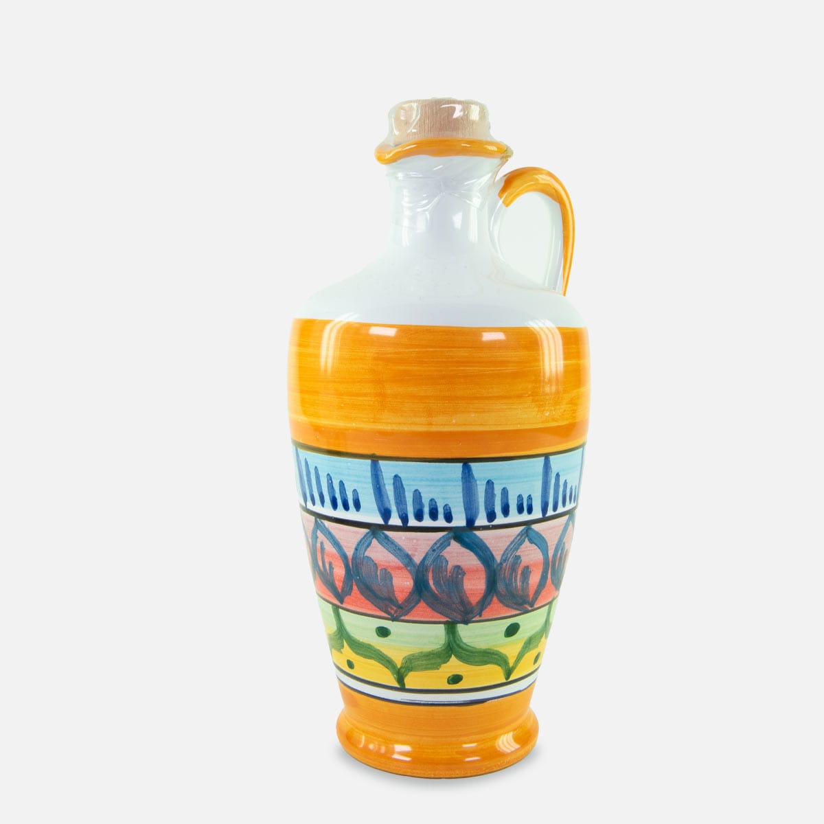 Donna Rosa - Sicilian Extra Virgin Olive Oil in Hand-Painted Ceramic Jar