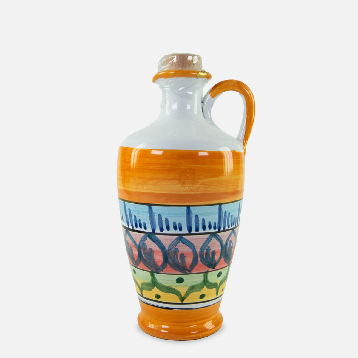 Donna Rosa - Sicilian Extra Virgin Olive Oil in Hand-Painted Ceramic Jar