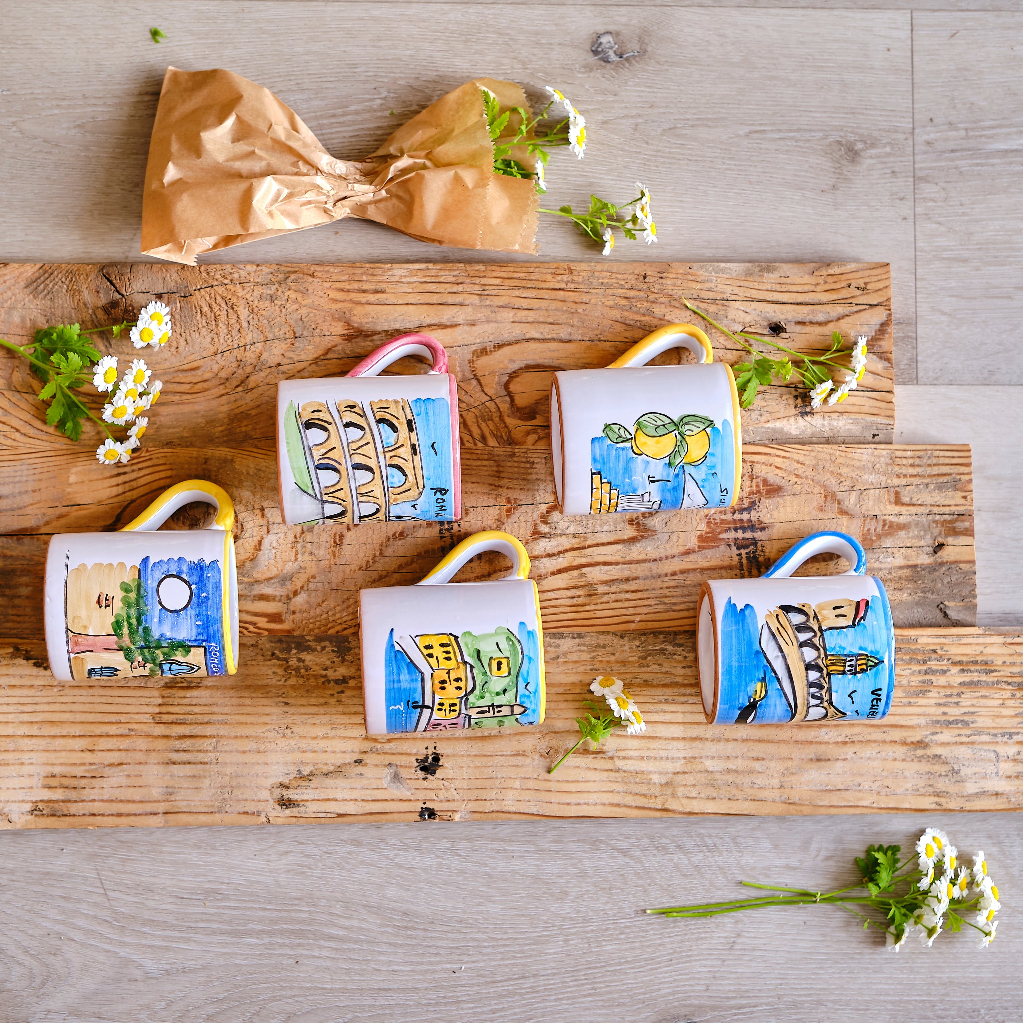 Romeo & Juliet Hand-Painted Ceramic Mug