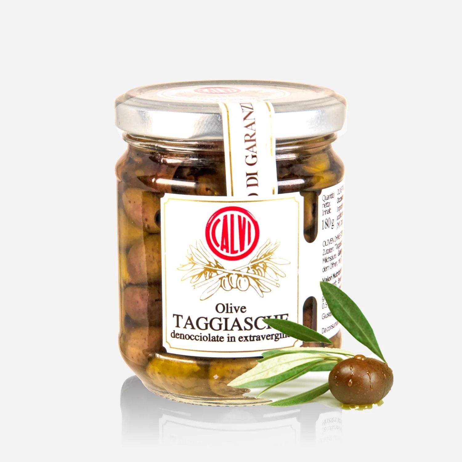 Pitted Taggiasca Olives in Extra Virgin Olive Oil