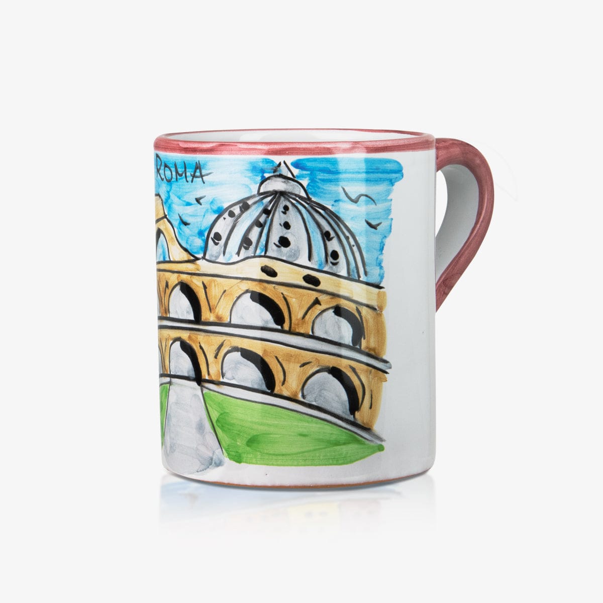 "Rome" Hand-Painted Ceramic Mug