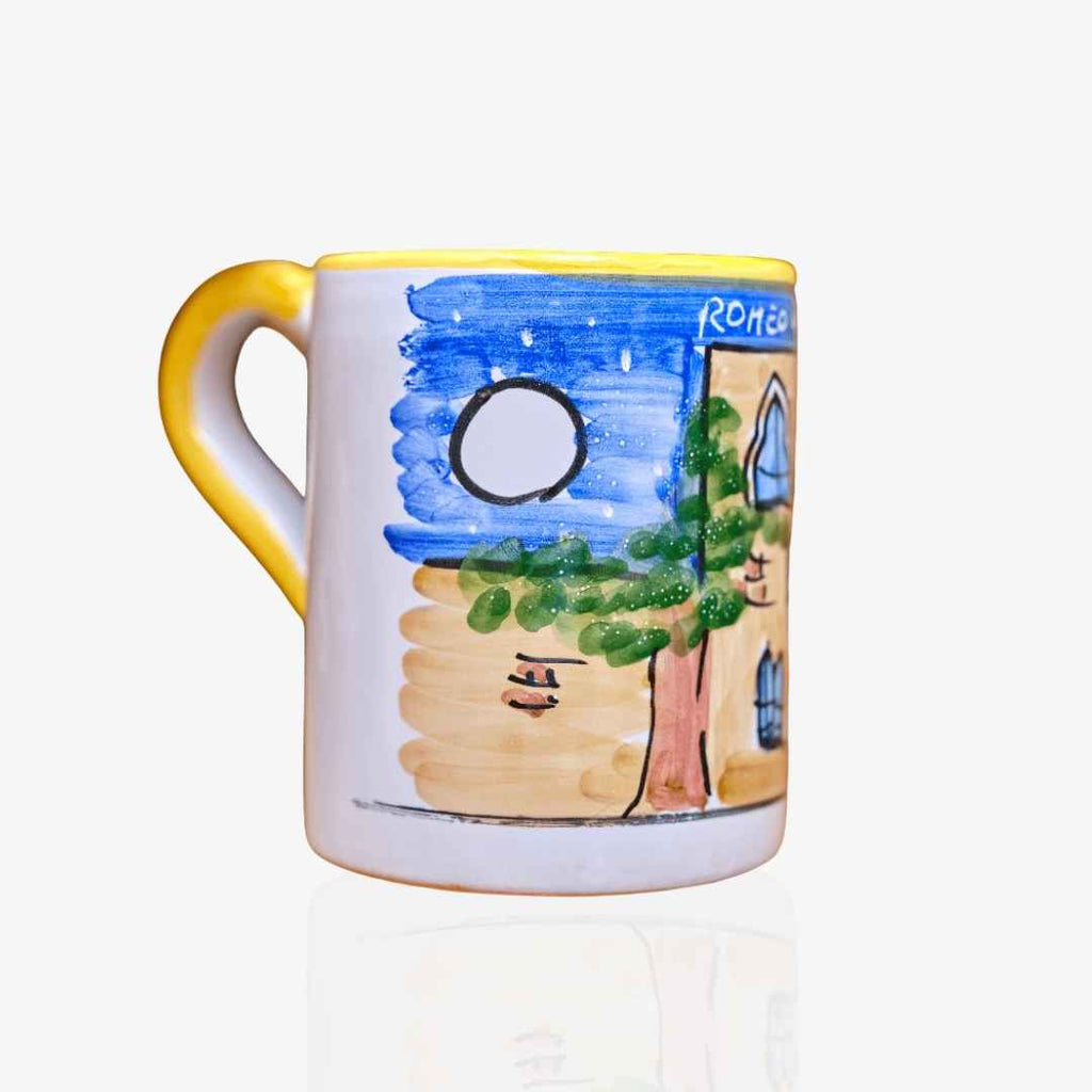 Romeo & Juliet Hand-Painted Ceramic Mug